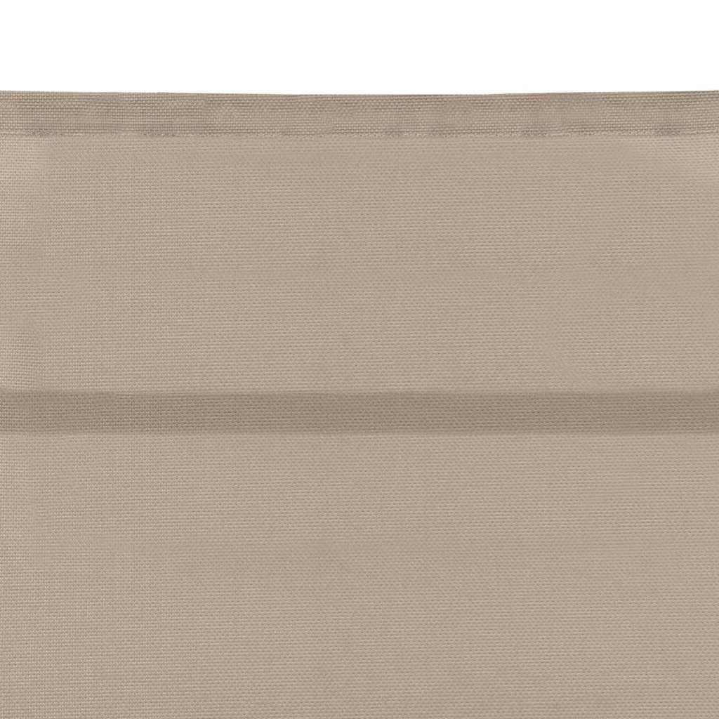 vidaXL Sun Lounger Textilene and Aluminium Cream