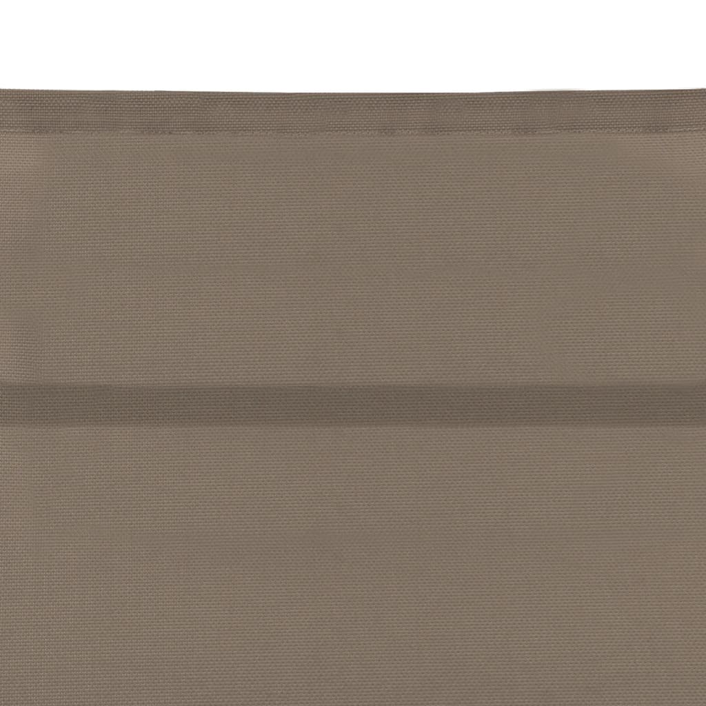 vidaXL Sun Lounger | Taupe | Textilene, Aluminium | Standard