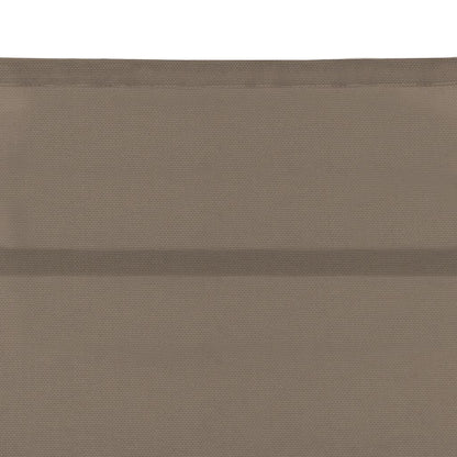 vidaXL Sun Lounger | Taupe | Textilene, Aluminium | Standard