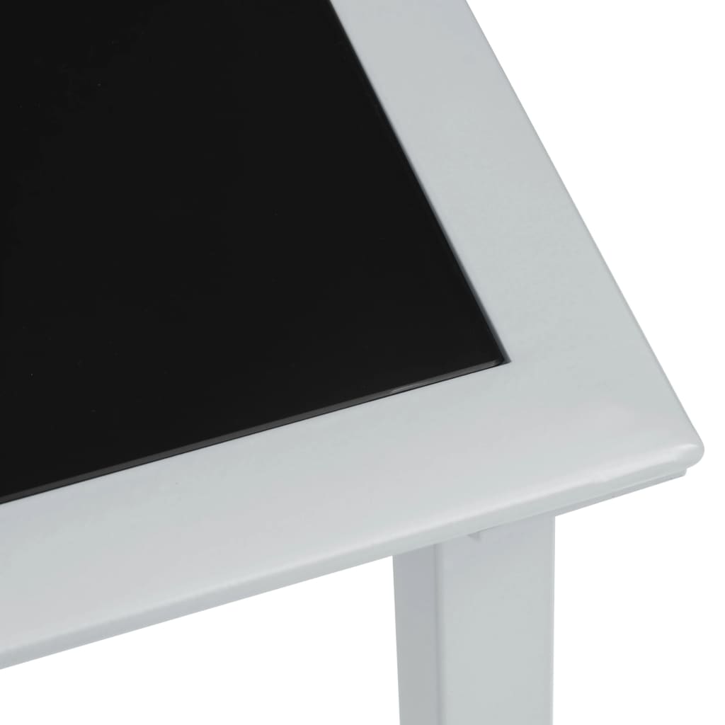 vidaXL Sun Lounger | Cream for loungers, Black and Silver for table