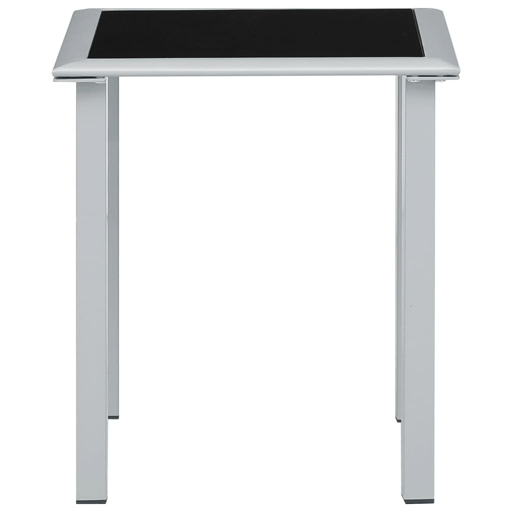 vidaXL Sun Lounger | Cream for loungers, Black and Silver for table