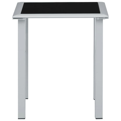 vidaXL Sun Lounger | Cream for loungers, Black and Silver for table