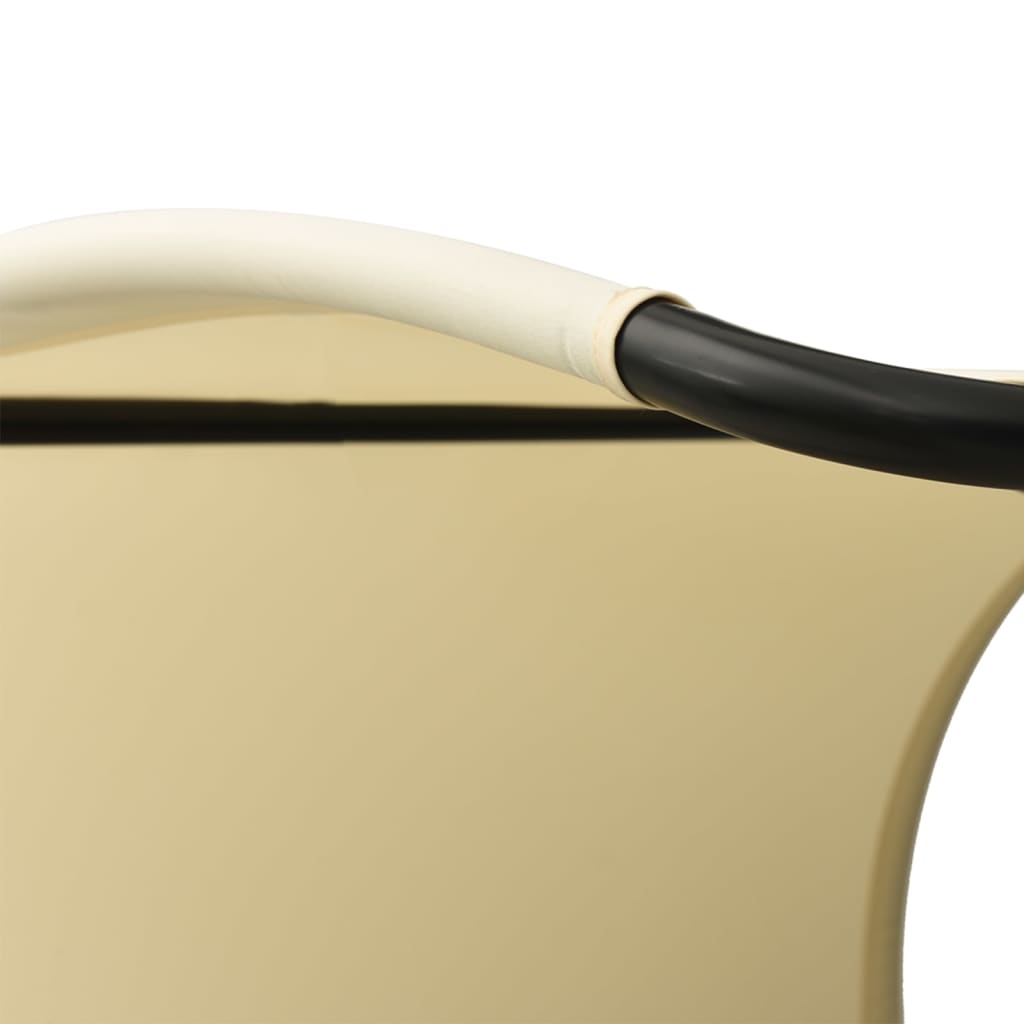 vidaXL Sun Lounger | Taupe and Cream | Textilene, Steel | Large
