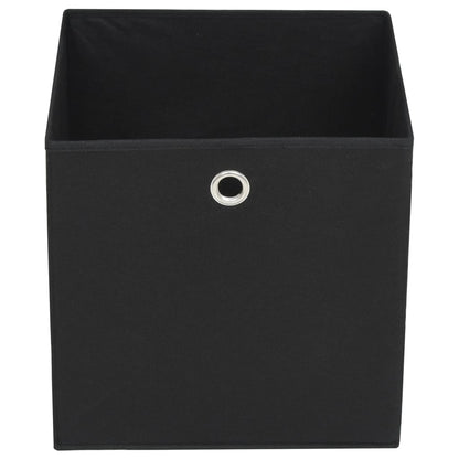 vidaXL Storage Boxes 4 pcs Non-woven Fabric 28x28x28 cm Black