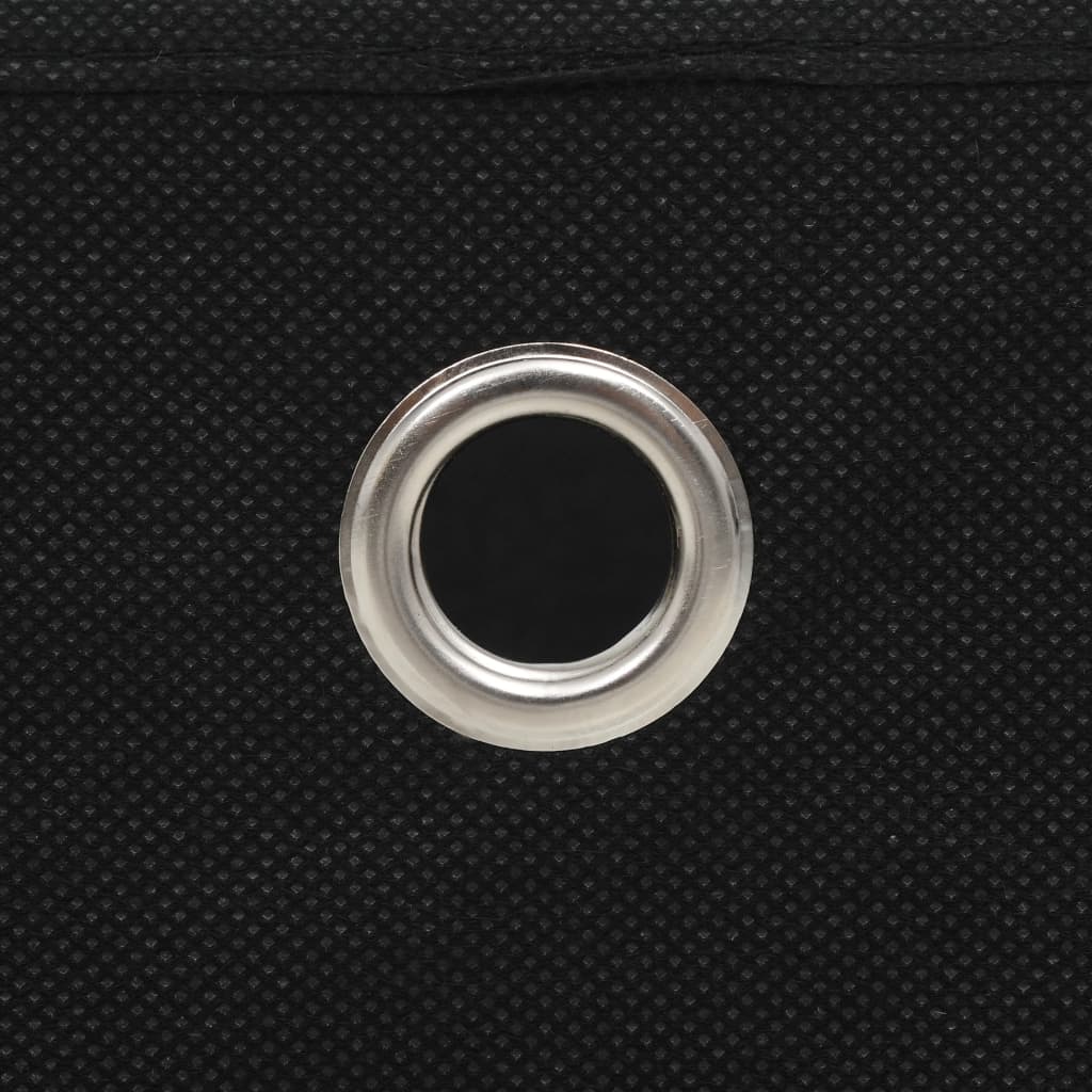 vidaXL Storage Boxes 4 pcs Non-woven Fabric 28x28x28 cm Black