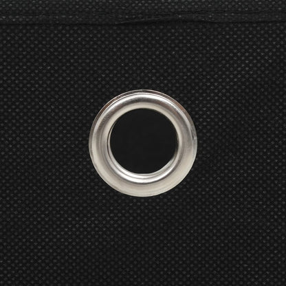 vidaXL Storage Boxes 4 pcs Non-woven Fabric 28x28x28 cm Black