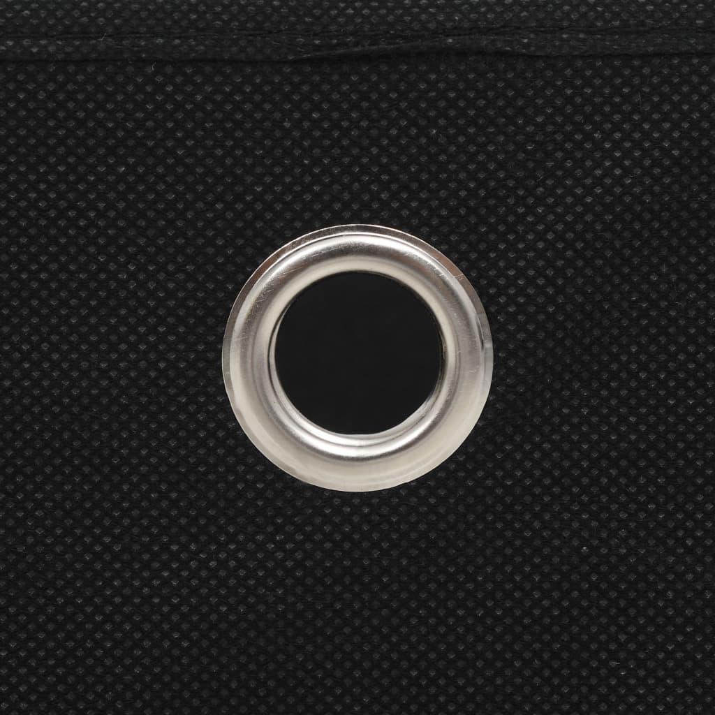 vidaXL Storage Boxes 10 pcs Non-woven Fabric 28x28x28 cm Black