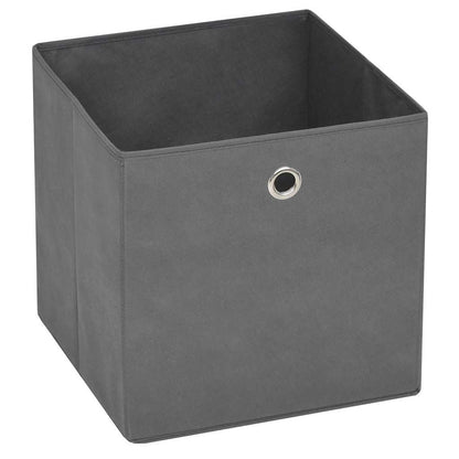 vidaXL Storage Boxes 4 pcs Non-woven Fabric 28x28x28 cm Grey