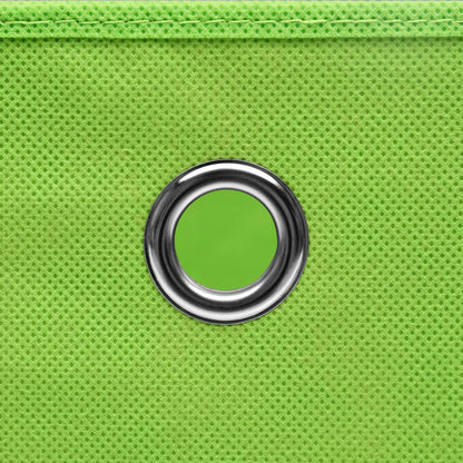 vidaXL Storage Boxes 4 pcs Non-woven Fabric 28x28x28 cm Green