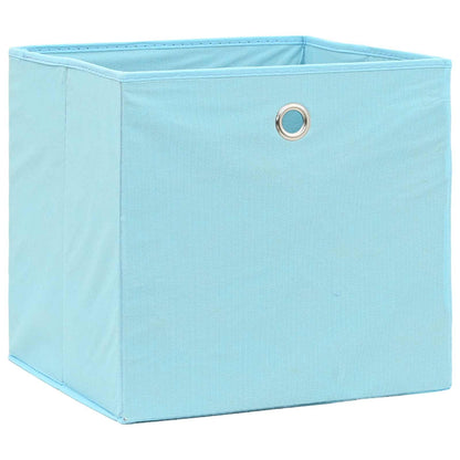 vidaXL Storage Boxes 4 pcs Non-woven Fabric 28x28x28 cm Baby Blue