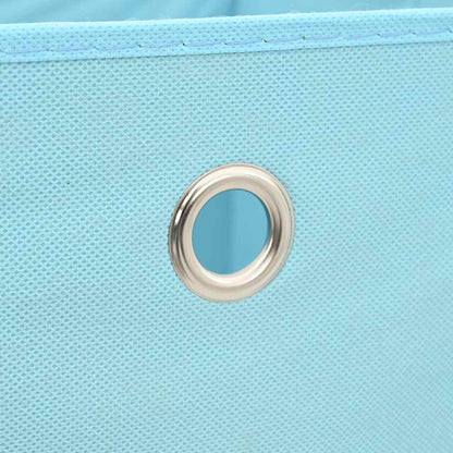 vidaXL Storage Box | Set of 4 | Baby blue | Non-woven fabric | Medium
