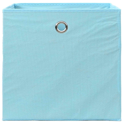 vidaXL Storage Boxes 10 pcs Non-woven Fabric 28x28x28 cm Baby Blue