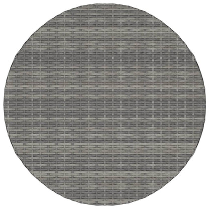 vidaXL Garden Table Grey 70x70x73 cm Poly Rattan