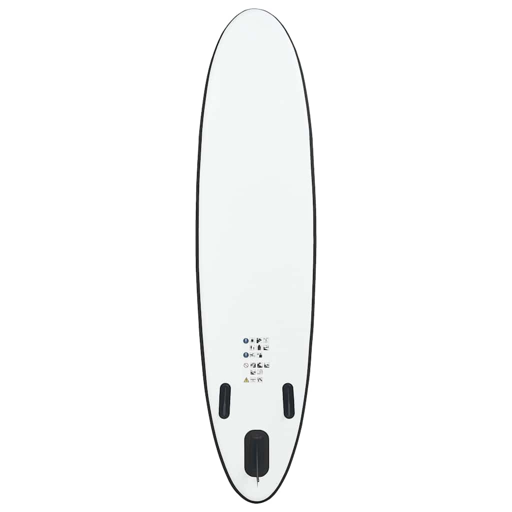 vidaXL Inflatable Stand Up Paddle Board Set Black and White
