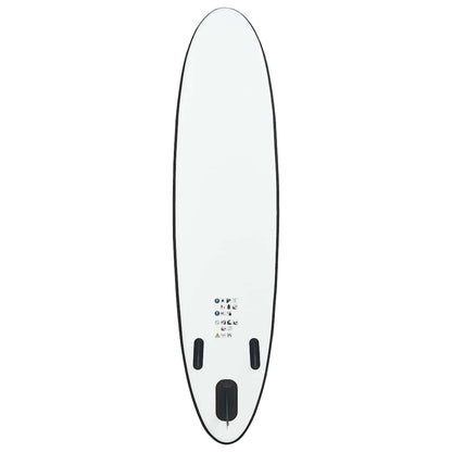 vidaXL Inflatable Stand Up Paddle Board Set Black and White