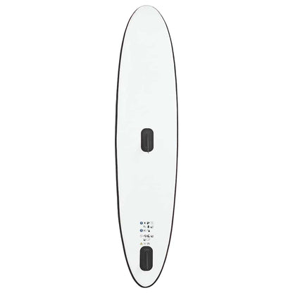 vidaXL Inflatable Stand Up Paddleboard with Sail Set Black and White