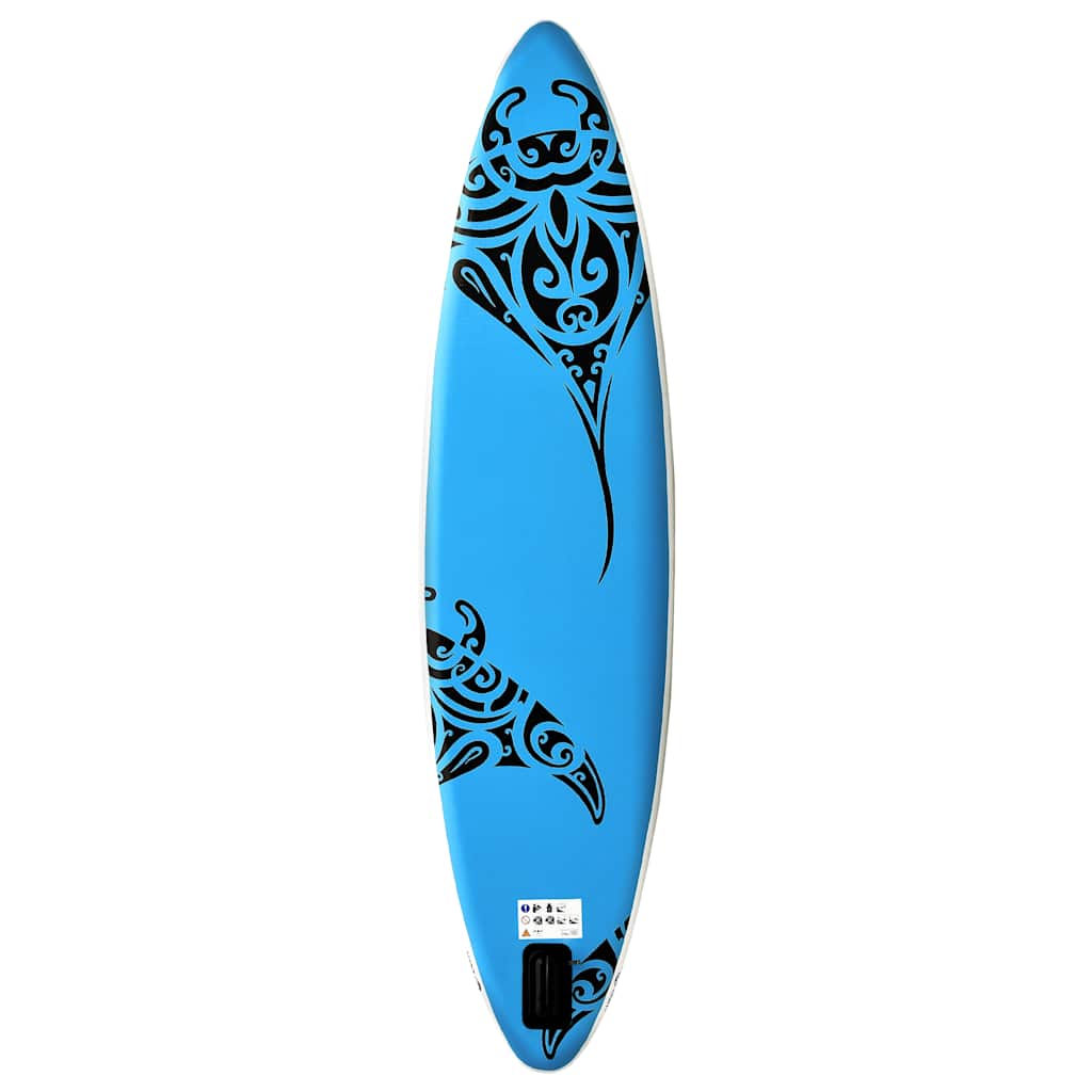vidaXL Inflatable Stand Up Paddleboard Set 305x76x15 cm Blue