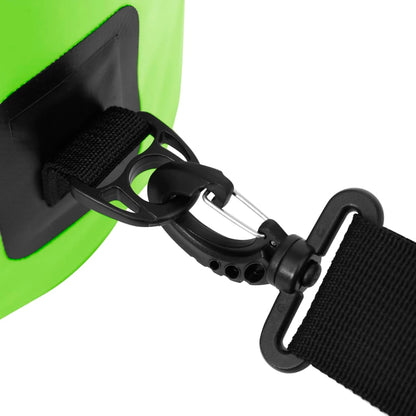 vidaXL Dry Bag with Zipper Green 20 L PVC