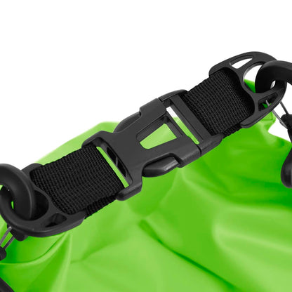 vidaXL Dry Bag with Zipper Green 20 L PVC