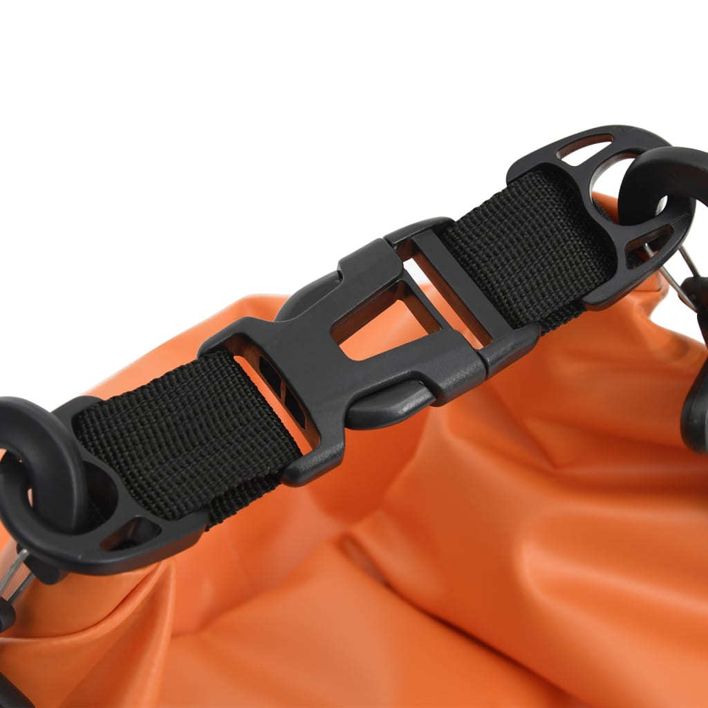 vidaXL Dry Bag with Zipper Orange 20 L PVC