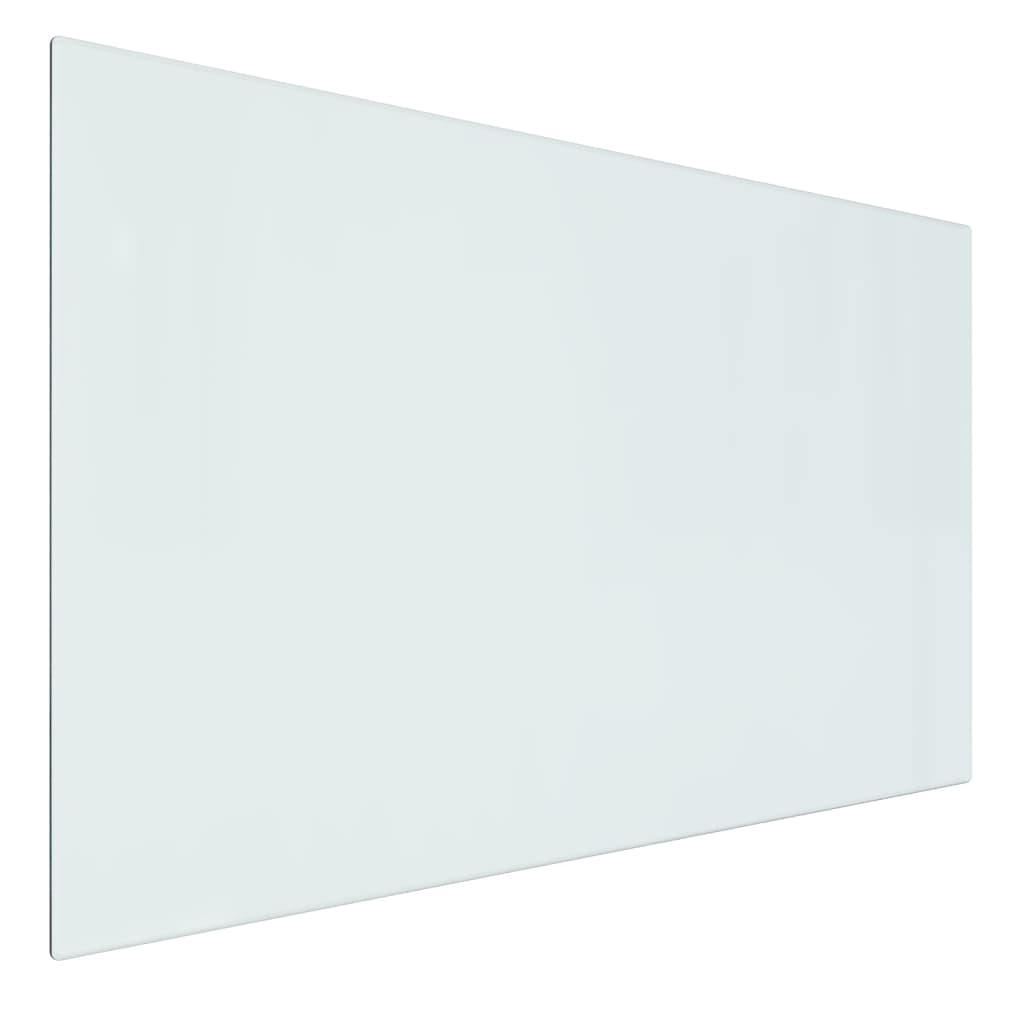 vidaXL Fireplace Glass Plate Rectangular 80x50 cm