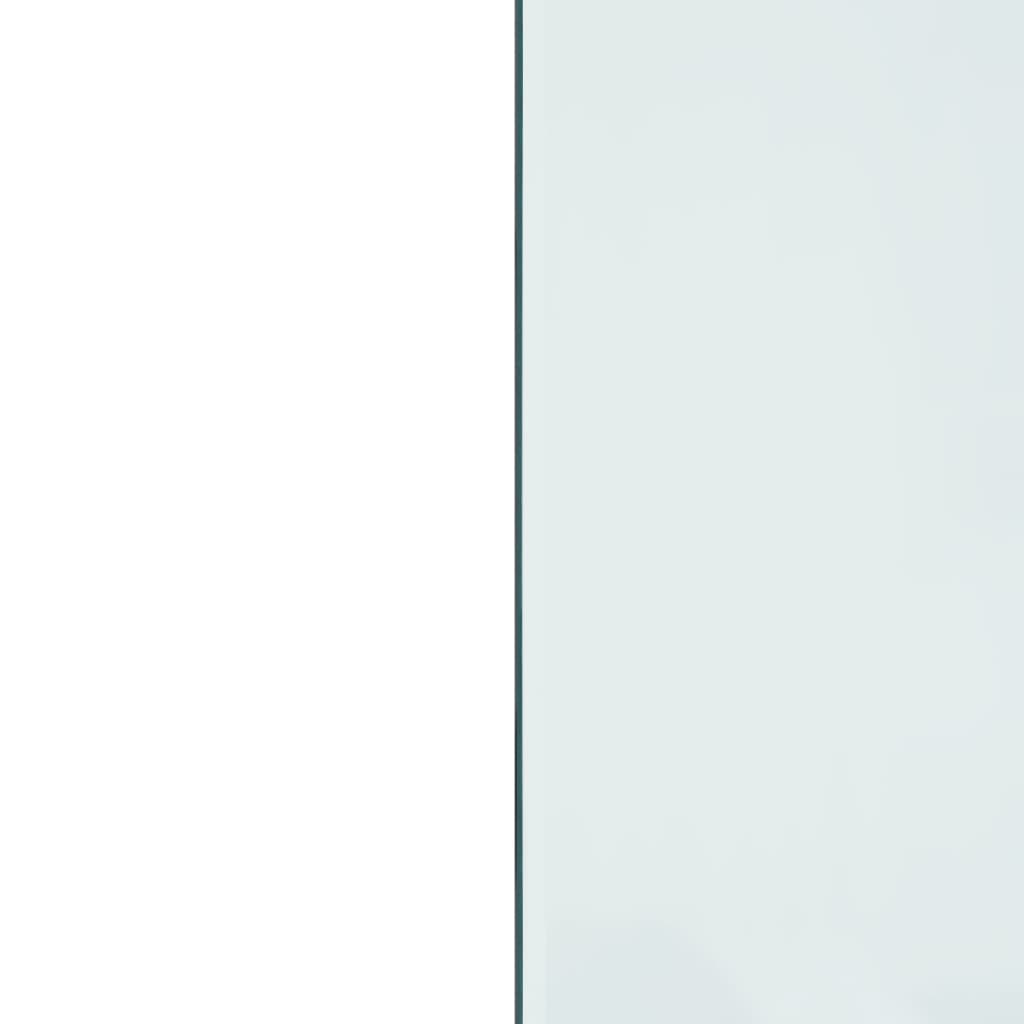 vidaXL Fireplace Glass Plate Rectangular 80x50 cm