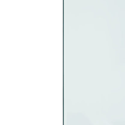 vidaXL Fireplace Glass Plate Rectangular 80x50 cm