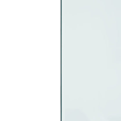 vidaXL Fireplace Glass Plate Rectangular 100x50 cm