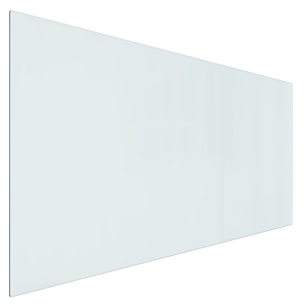 vidaXL Fireplace Glass Plate Rectangular 120x60 cm