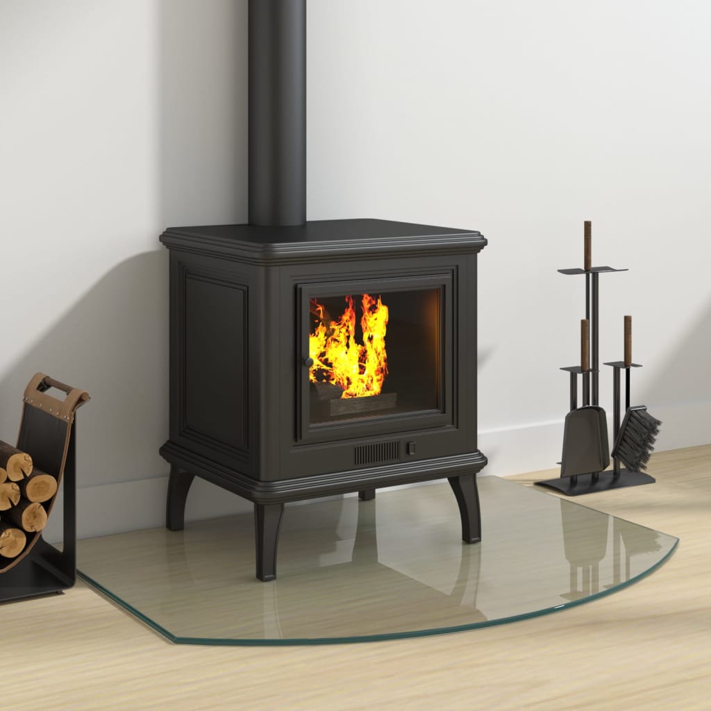 vidaXL Fireplace Glass Plate 80x60 cm
