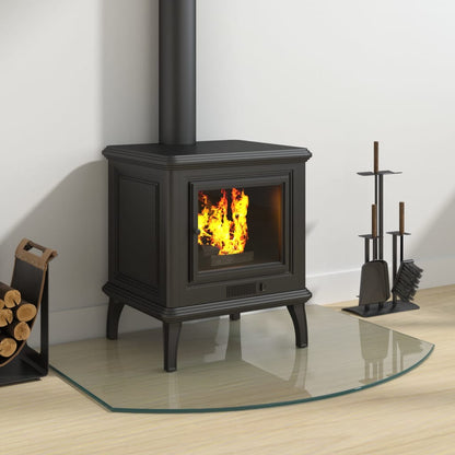vidaXL Fireplace Glass Plate 80x60 cm
