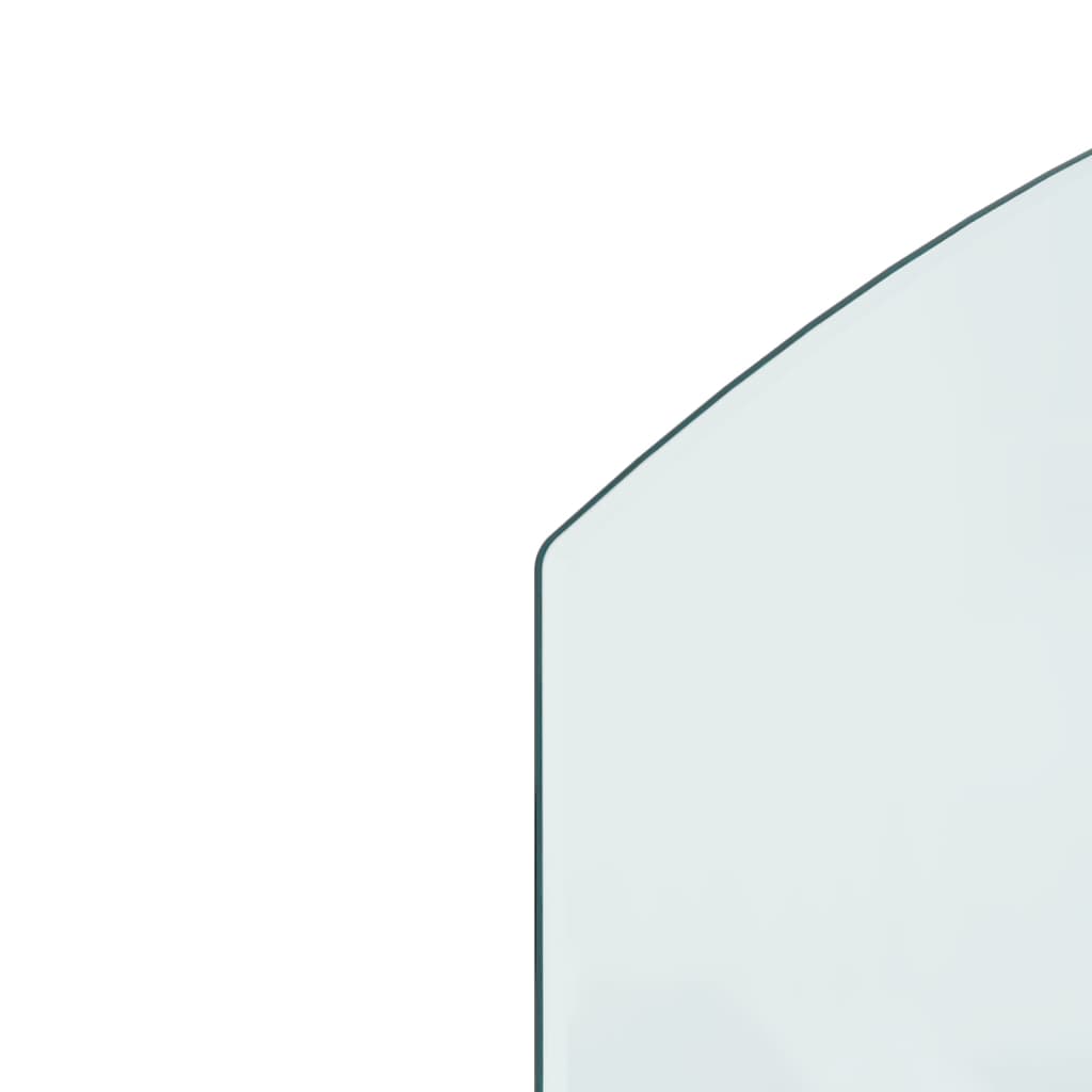 vidaXL Fireplace Glass Plate 80x60 cm
