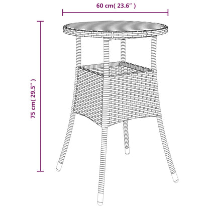vidaXL Garden Table | Black