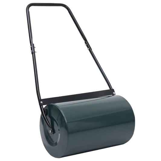 147846 vidaXL Lawn Roller Push Green and Black 63 cm 50 L