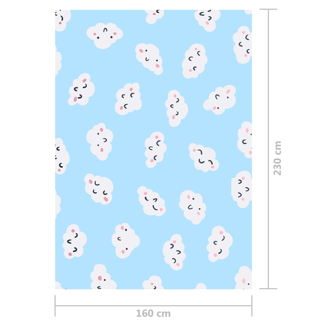 vidaXL Printed Rug Multicolour 160x230 cm Fabric