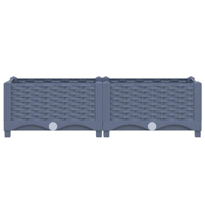 vidaXL Raised Bed 80x40x23 cm Polypropylene