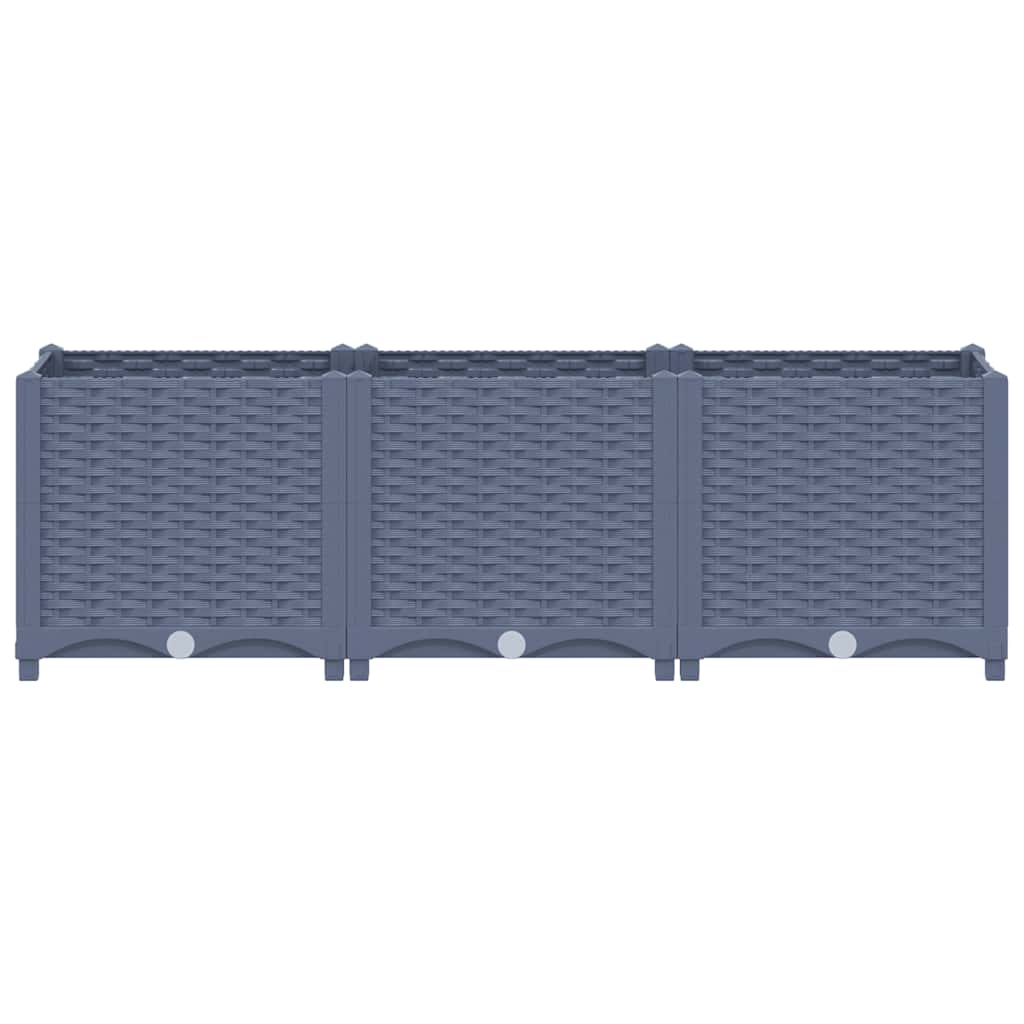 vidaXL Raised Bed 120x40x38 cm Polypropylene