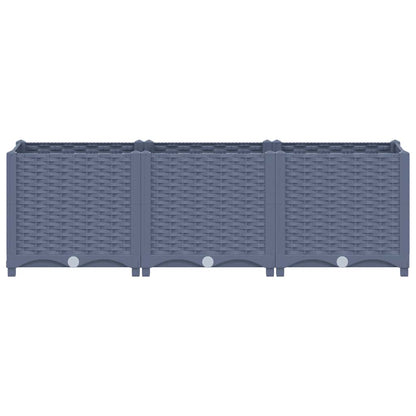 vidaXL Raised Bed 120x40x38 cm Polypropylene