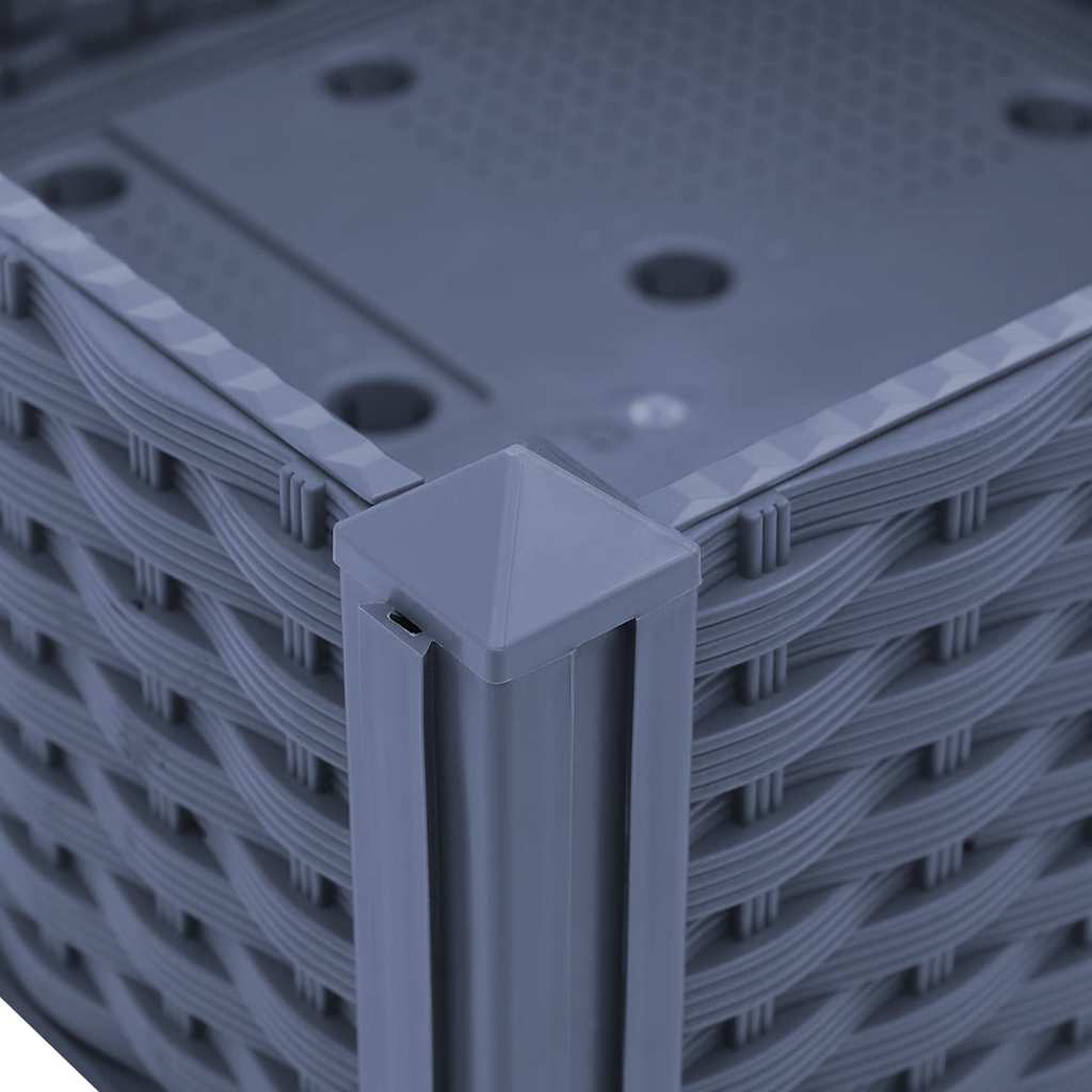 vidaXL Raised Bed 120x40x38 cm Polypropylene