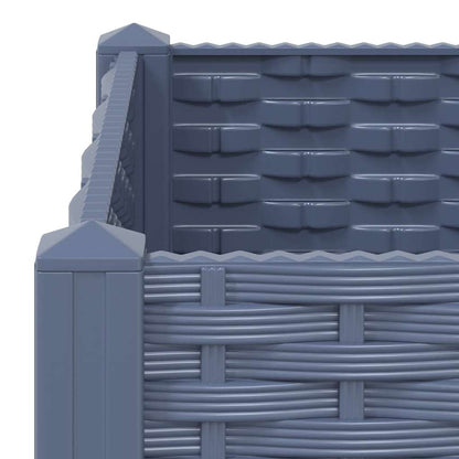vidaXL Raised Bed 160x40x38 cm Polypropylene