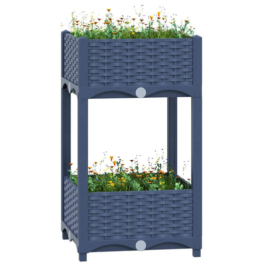 vidaXL Raised Bed 40x40x71 cm Polypropylene