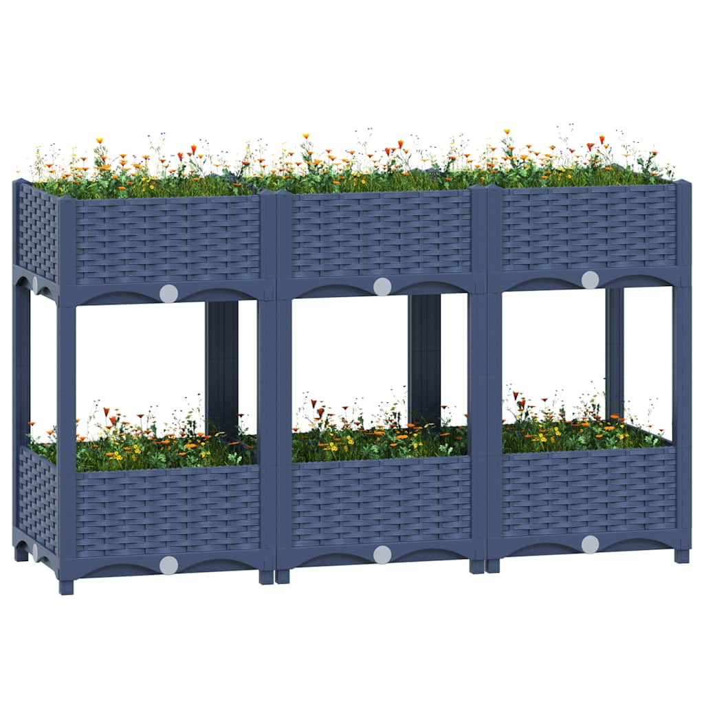 vidaXL Raised Bed 120x40x71 cm Polypropylene