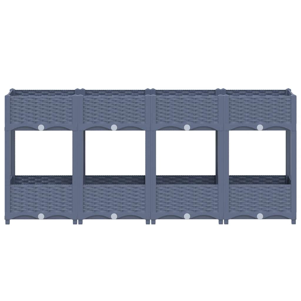 vidaXL Raised Bed 160x40x71 cm Polypropylene