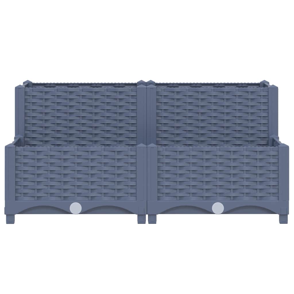 vidaXL Raised Bed 80x80x38 cm Polypropylene