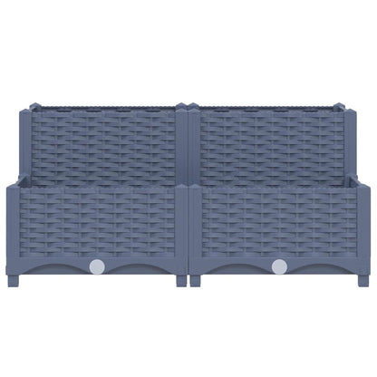 vidaXL Raised Bed 80x80x38 cm Polypropylene