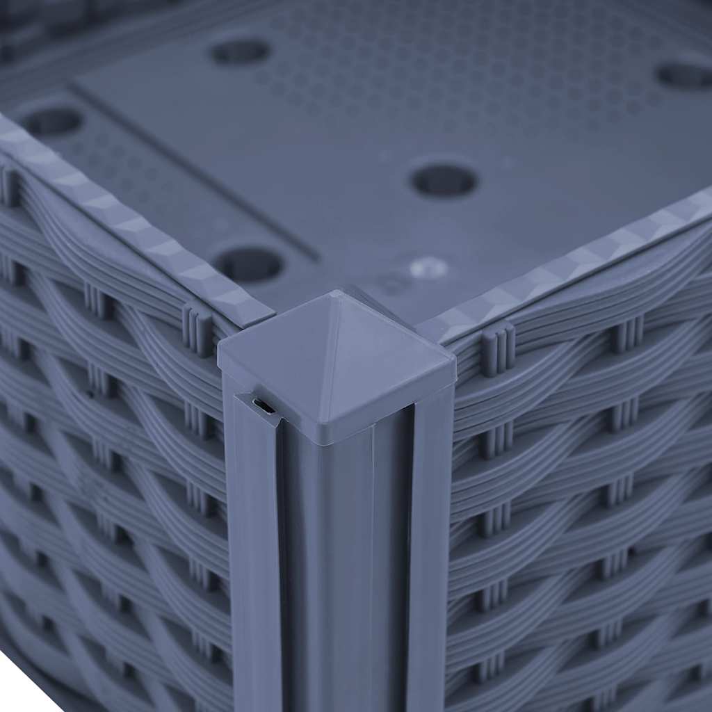 vidaXL Raised Bed 80x80x38 cm Polypropylene