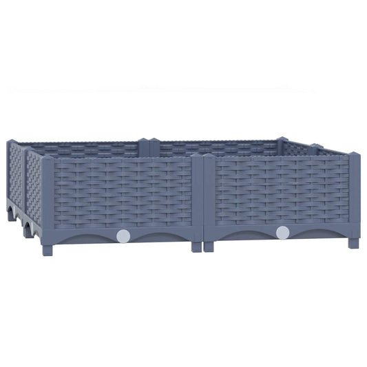 310410 vidaXL Raised Bed 80x80x23 cm Polypropylene