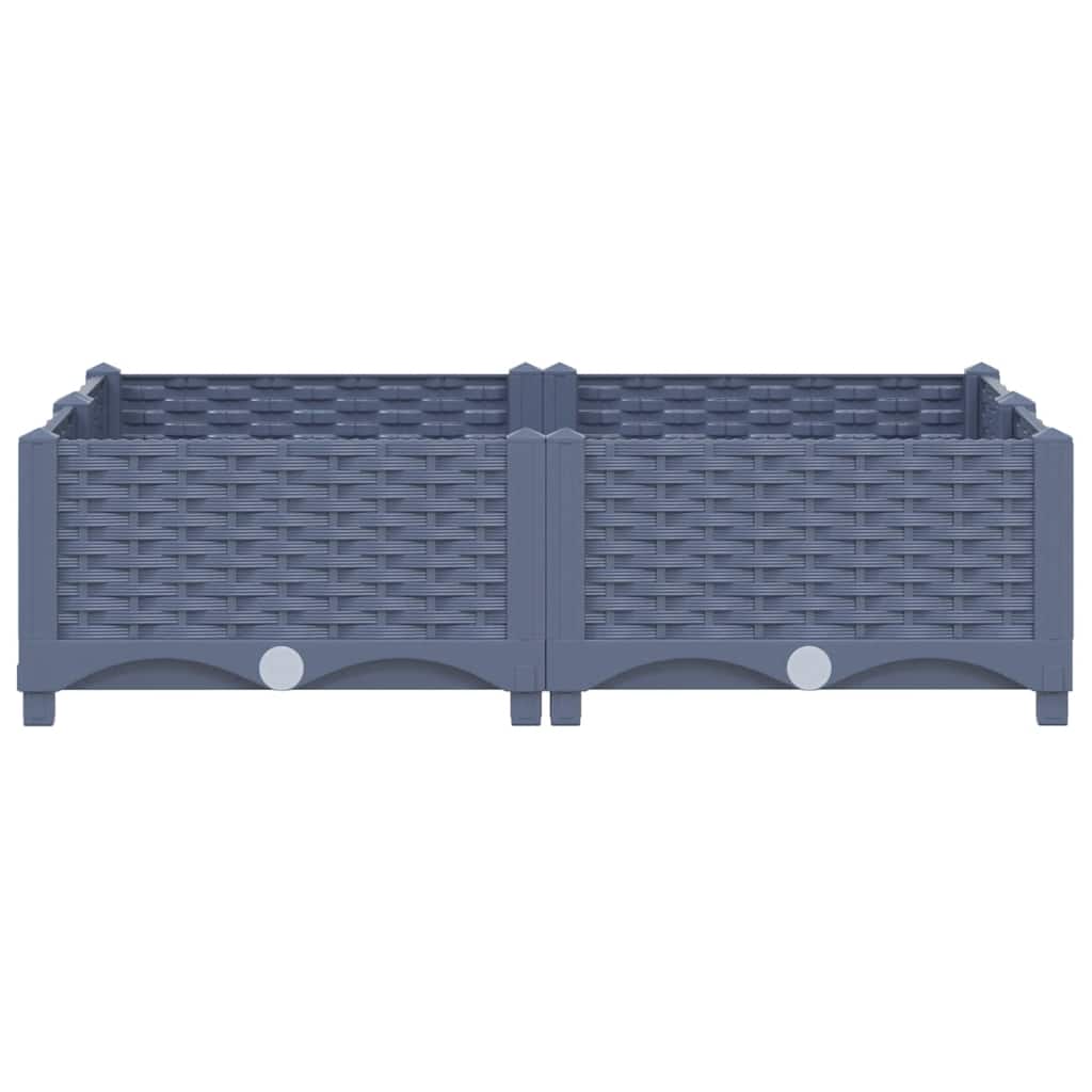 vidaXL Raised Bed 80x80x23 cm Polypropylene
