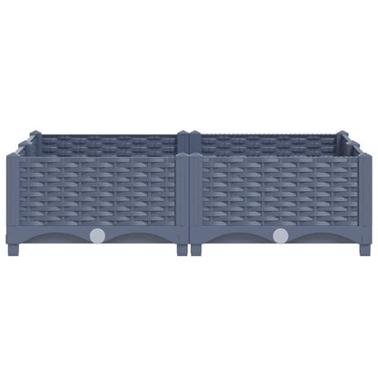 vidaXL Raised Bed 80x80x23 cm Polypropylene