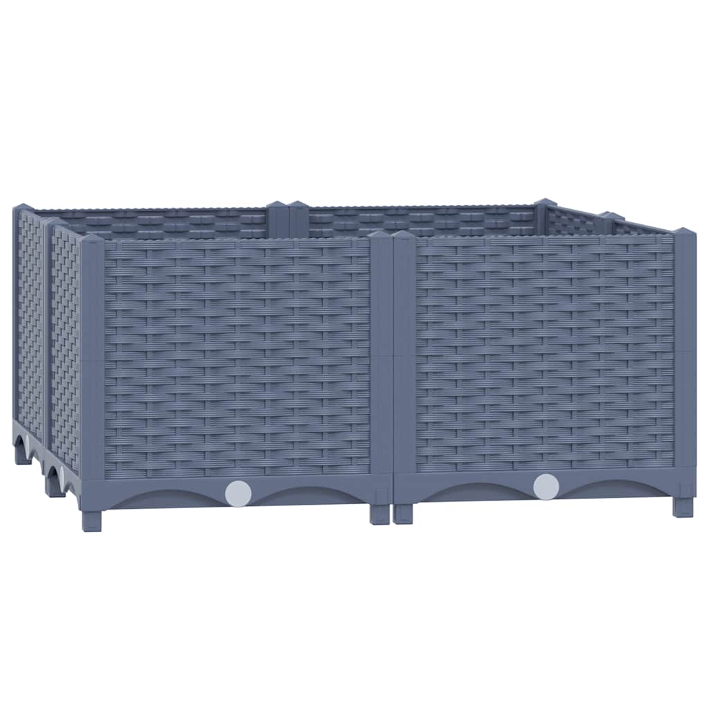 vidaXL Raised Bed 80x80x38 cm Polypropylene